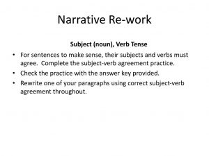 Subject Verb Agreement Quiz With Answer Keys Ppt Narrative Re Work Powerpoint Presentation Id2826769
