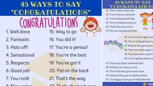 Synonym For In Agreement Congratulations Synonym 45 Ways To Say Congratulations 7 E S L
