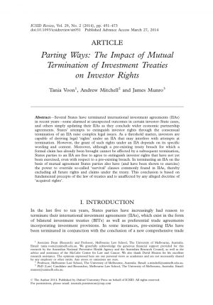 Termination And Mutual Release Agreement Pdf Parting Ways The Impact Of Mutual Termination Of Investment