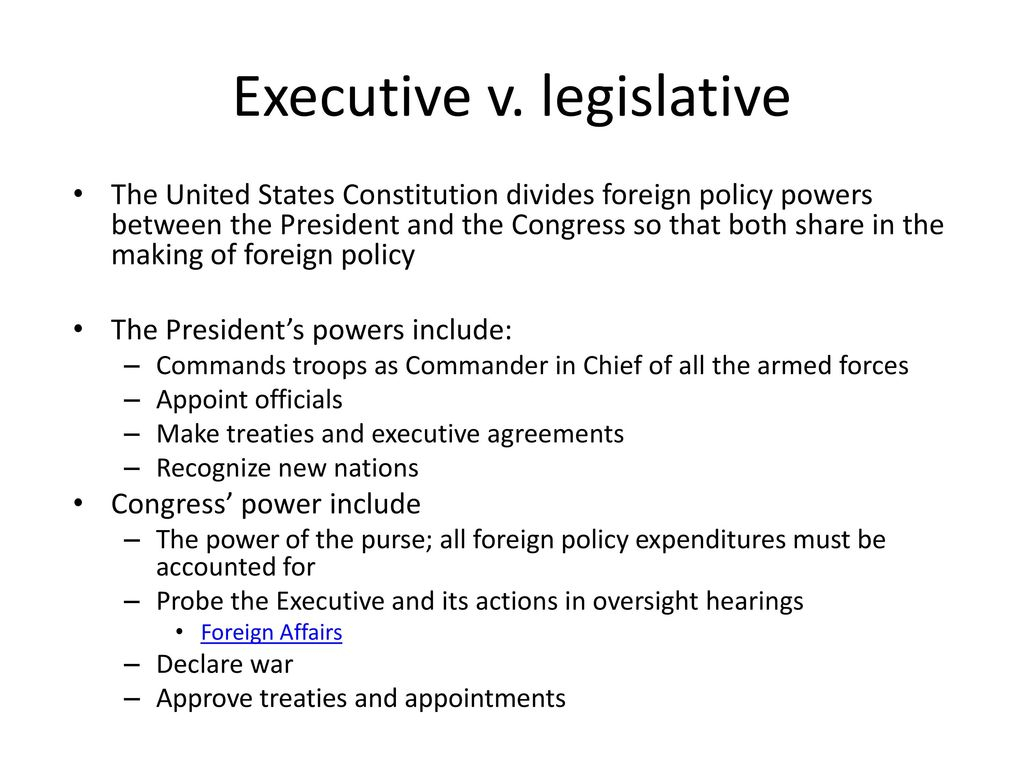 Treaty V Executive Agreement Executive Branch Ppt Download