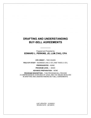 Trusteed Buy Sell Agreement Drafting And Understanding Buy Sell Agreements Gibson Perkins