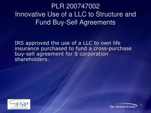 Trusteed Buy Sell Agreement Ppt Society Of Fsp Advisors Forum Joint Teleconference