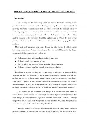 Warehouse Agreement Sample Pdf Design Of Cold Storage For Fruits And Vegetables