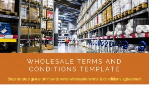 Warehouse Agreement Sample Wholesale Terms And Conditions Template Download Editable Document