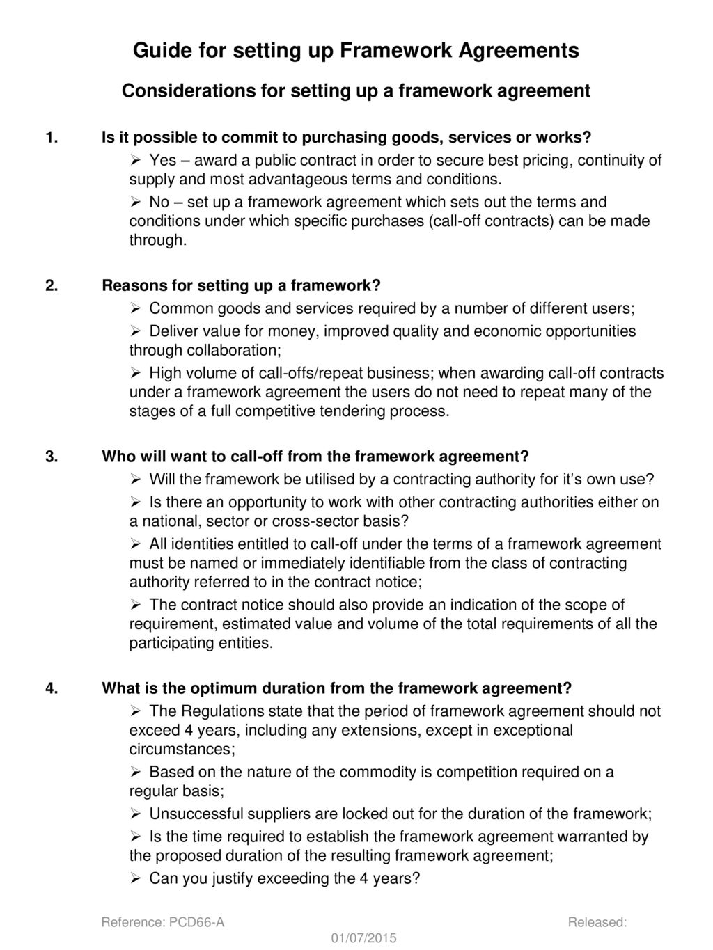 What Are Framework Agreements Guide For Setting Up Framework Agreements Ppt Download