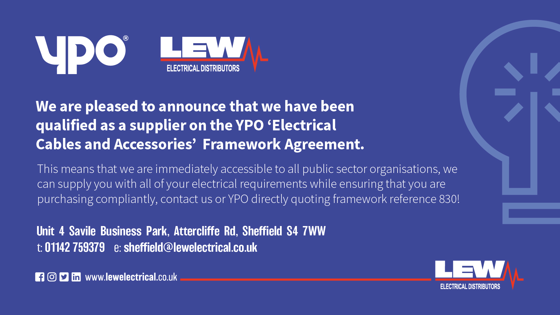 What Are Framework Agreements Sheffield Qualify From Ypo Framework Agreement Lew Electrical