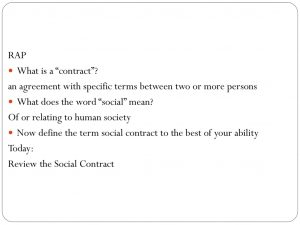 What Does The Term Agreement Mean Ch 1 Social Contract Hobbes Locke And Rousseau