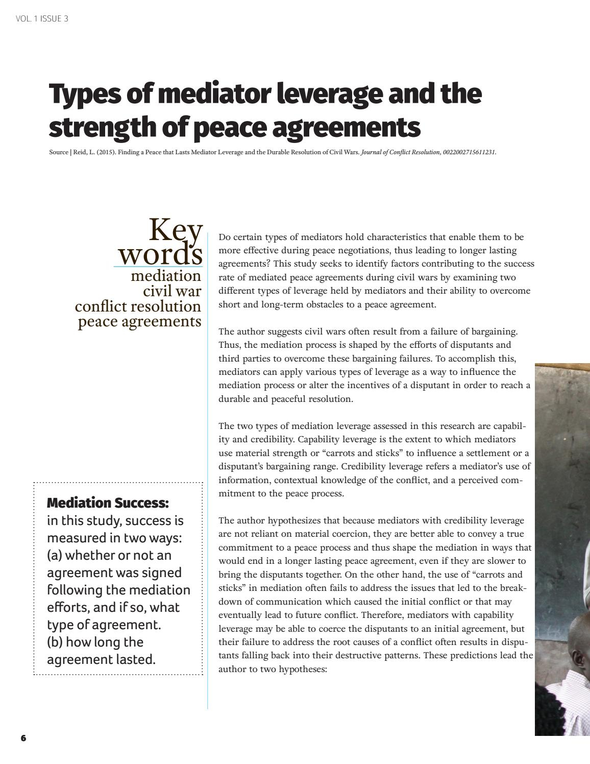 What Is A Mediation Agreement Peace Science Digest Volume 1 Issue 3 Peace Science Digest Issuu